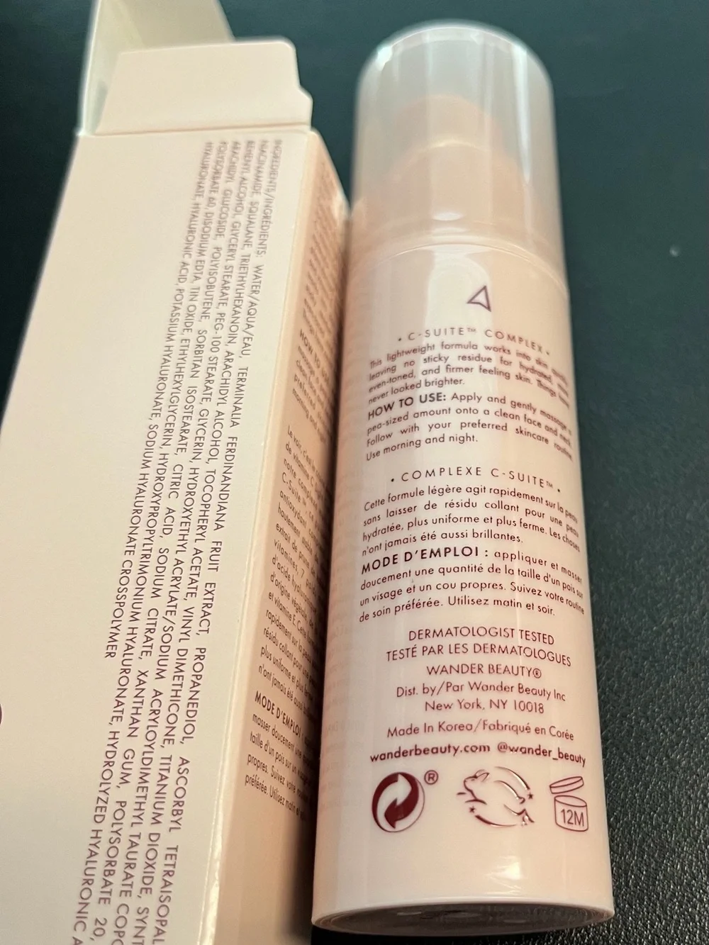 Wander Beauty Sight C-ER Vitamin C Concentrate in pale pink